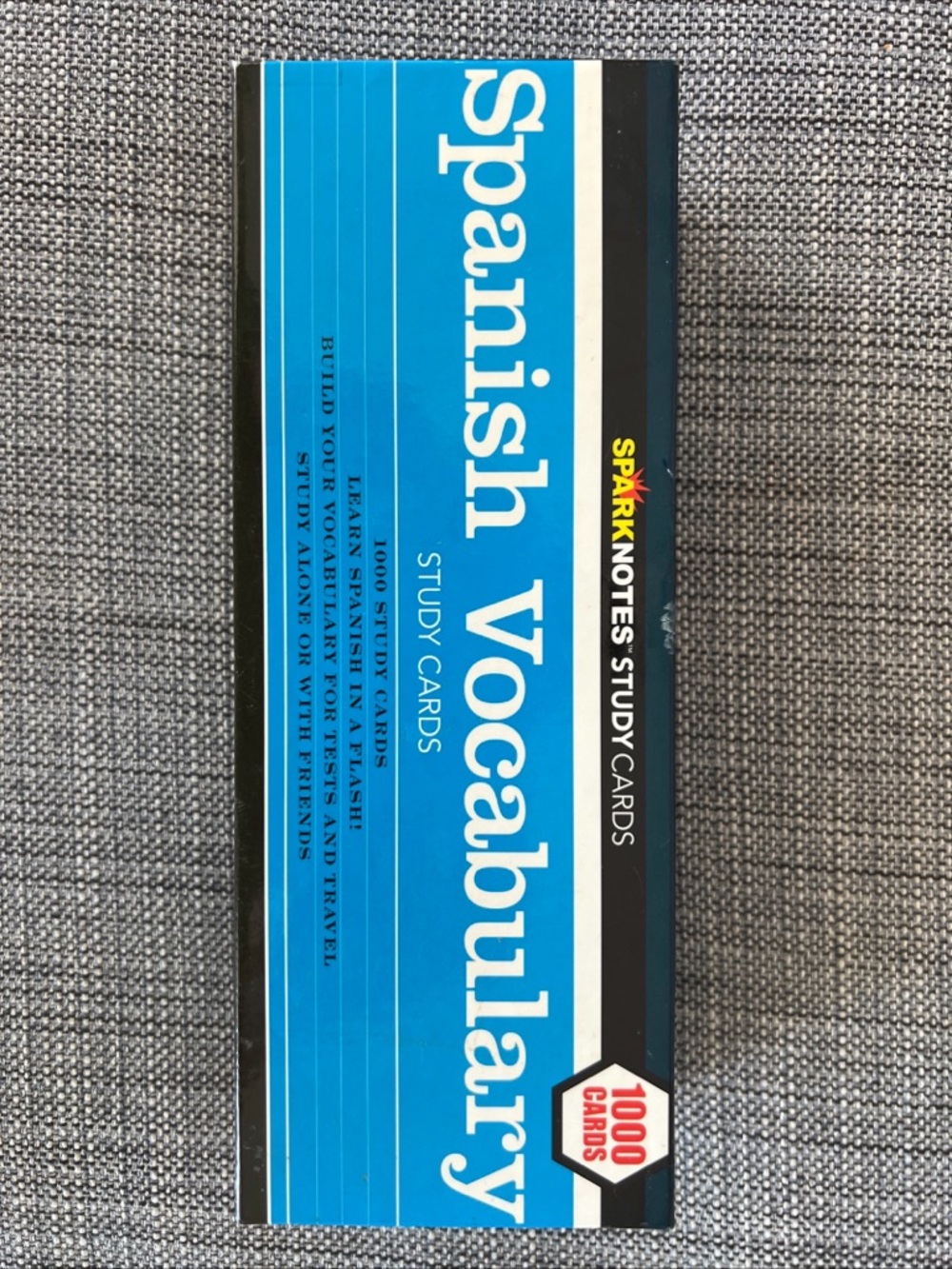 Sparknotes Spanish Vocabulary Study Cards 1000 Cards Excellent Cond Homeschool